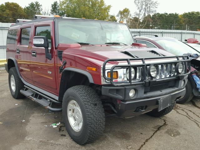 5GRGN23U63H106774 - 2003 HUMMER H2 BURGUNDY photo 1