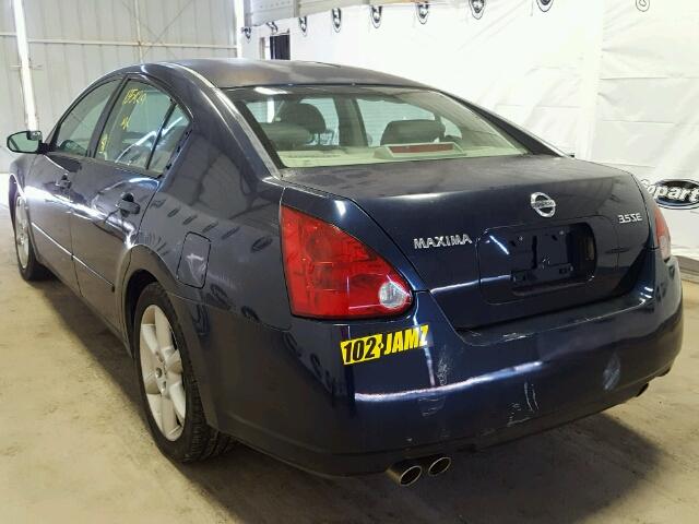 1N4BA41E25C810054 - 2005 NISSAN MAXIMA SE BLUE photo 3