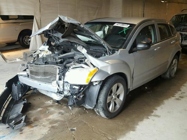 1B3CB4HA8AD532734 - 2010 DODGE CALIBER GRAY photo 2