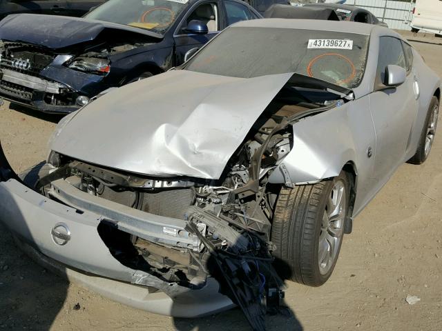 JN1AZ4EH3EM630498 - 2014 NISSAN 370Z BASE SILVER photo 2