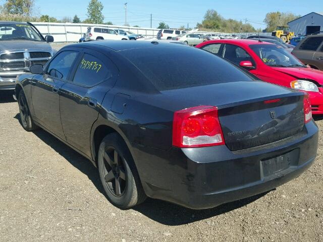 2B3KA33V49H552223 - 2009 DODGE CHARGER SX BLACK photo 3