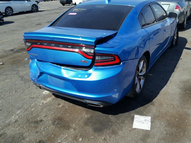 2C3CDXCT8FH857319 - 2015 DODGE CHARGER R/ BLUE photo 4