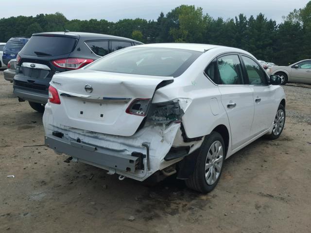 3N1AB7AP2FY284865 - 2015 NISSAN SENTRA WHITE photo 4