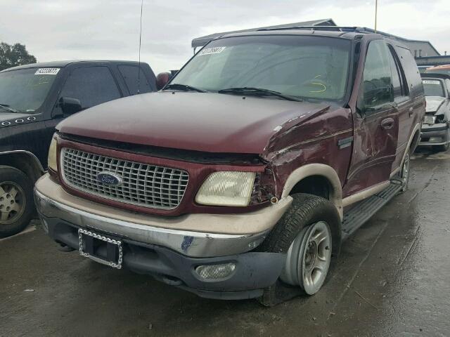 1FMPU18L1XLB40098 - 1999 FORD EXPEDITION RED photo 2