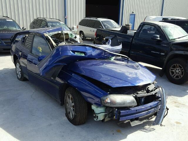 2G1WF52E859213492 - 2005 CHEVROLET IMPALA BLUE photo 1