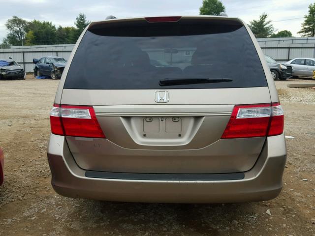 5FNRL38636B419527 - 2006 HONDA ODYSSEY GOLD photo 9