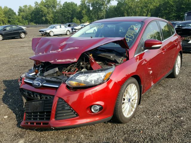 1FADP3N24EL101434 - 2014 FORD FOCUS TITA RED photo 2