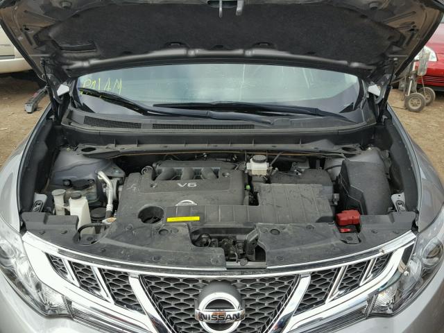 JN8AZ1MW6CW210459 - 2012 NISSAN MURANO GRAY photo 7