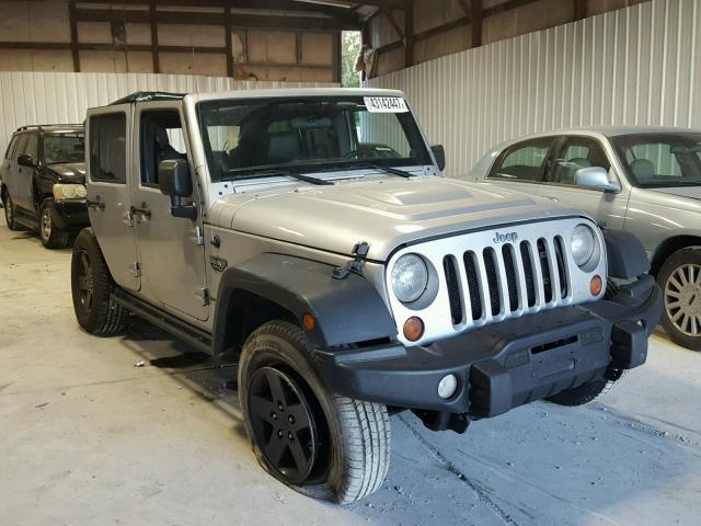 1C4BJWFG6CL191813 - 2012 JEEP WRANGLER U SILVER photo 1