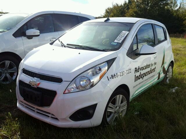 KL8CB6S98EC568629 - 2014 CHEVROLET SPARK LS WHITE photo 2