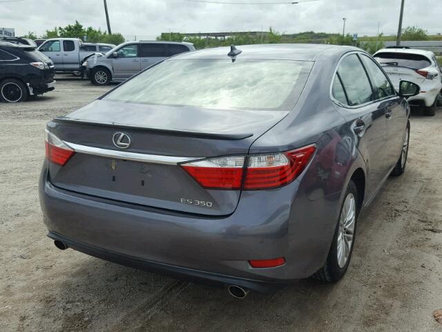 JTHBK1GG1E2138717 - 2014 LEXUS ES 350 GRAY photo 4