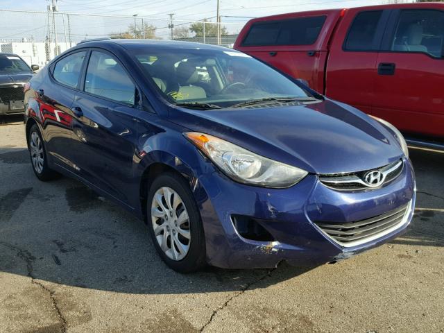 5NPDH4AE6CH142260 - 2012 HYUNDAI ELANTRA GL BLUE photo 1