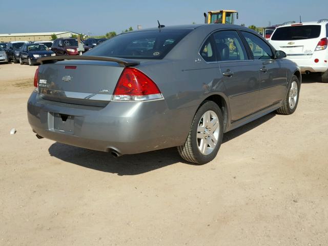 2G1WC57M691134318 - 2009 CHEVROLET IMPALA 2LT GRAY photo 4