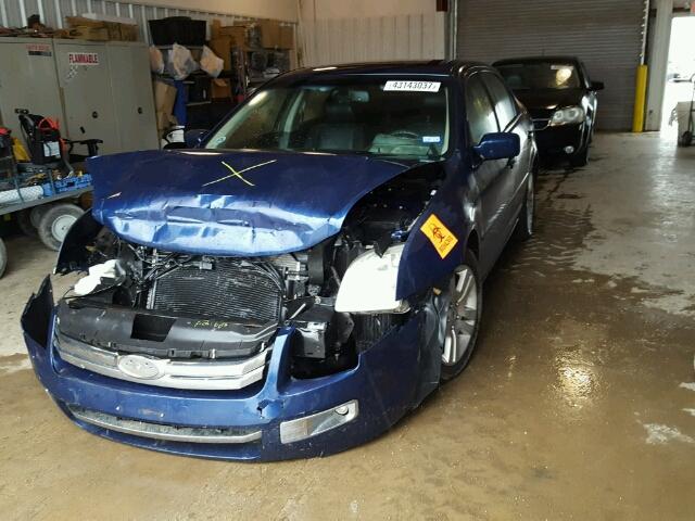 3FAHP08167R107596 - 2007 FORD FUSION SEL BLUE photo 2