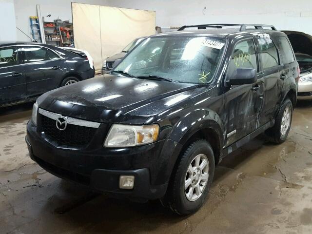 4F2CZ02Z68KM23485 - 2008 MAZDA TRIBUTE I BLACK photo 2