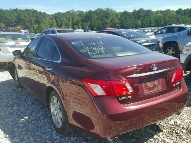 JTHBJ46G882260064 - 2008 LEXUS ES 350 MAROON photo 3