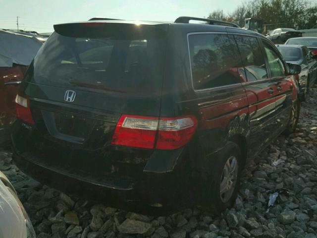 5FNRL38607B125374 - 2007 HONDA ODYSSEY EX BLACK photo 4