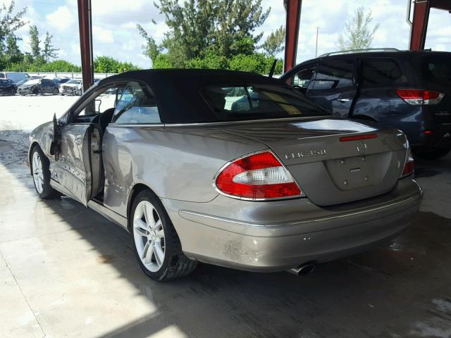 WDBTK56J36F188408 - 2006 MERCEDES-BENZ CLK 350 GRAY photo 3