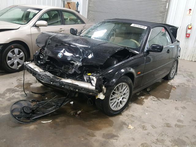 WBABR3342YEB39088 - 2000 BMW 323 CI BLACK photo 2