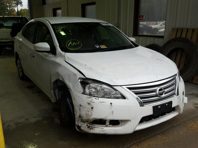 3N1AB7AP3EY302630 - 2014 NISSAN SENTRA WHITE photo 1