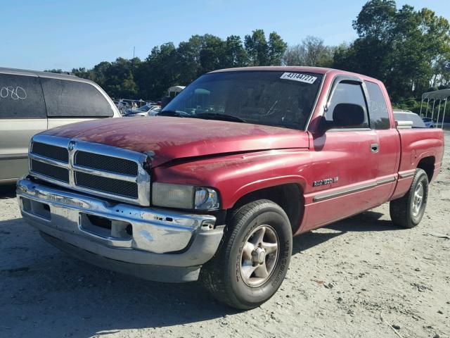 3B7HC13Y7XG224583 - 1999 DODGE RAM 1500 RED photo 2