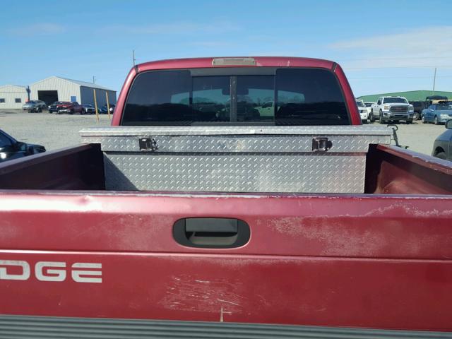 3B7HC13Y7XG224583 - 1999 DODGE RAM 1500 RED photo 9