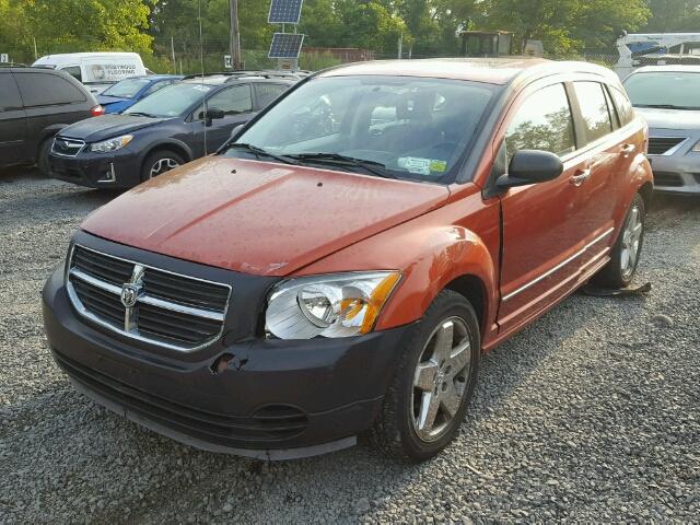 1B3HE78K57D299153 - 2007 DODGE CALIBER R/ ORANGE photo 2