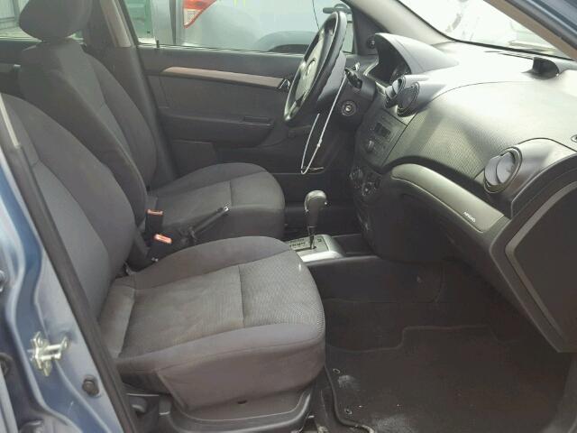 KL1TD56648B031284 - 2008 CHEVROLET AVEO BASE Mavi foto 5