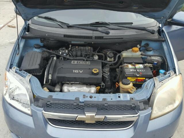 KL1TD56648B031284 - 2008 CHEVROLET AVEO BASE Mavi foto 7