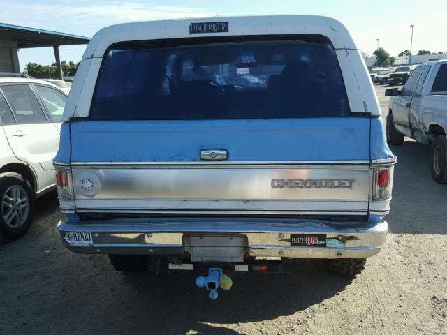 CKL18AF121436 - 1980 CHEVROLET BLAZER BLUE photo 6