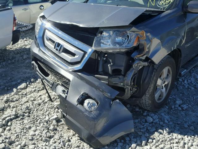 5FNYF4H55BB022721 - 2011 HONDA PILOT GRAY photo 9