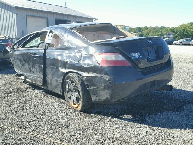 2HGFG11616H506599 - 2006 HONDA CIVIC LX BLACK photo 3