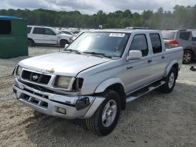 1N6ED27TXYC328569 - 2000 NISSAN FRONTIER C SILVER photo 2