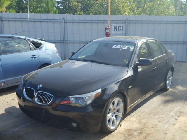 WBANB33524B108460 - 2004 BMW 545 I BLACK photo 2