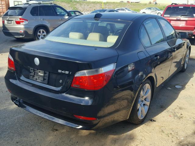 WBANB33524B108460 - 2004 BMW 545 I BLACK photo 4