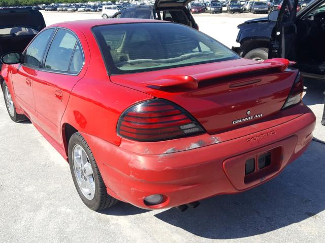 1G2NF52EX3C190777 - 2003 PONTIAC GRAND AM S RED photo 3