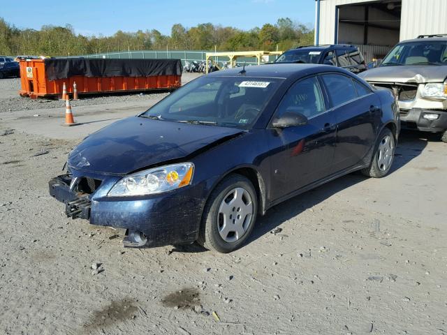 1G2ZF57B784275285 - 2008 PONTIAC G6 VALUE L BLUE photo 2