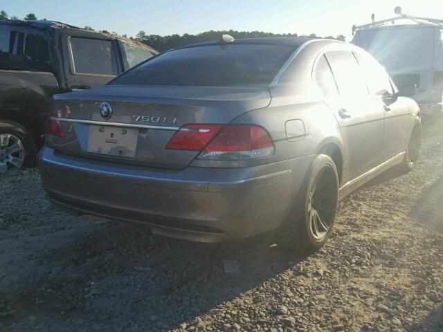 WBAHN83547DT65534 - 2007 BMW 750 GRAY photo 4