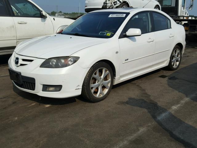 JM1BK324681787045 - 2008 MAZDA 3 S WHITE photo 2