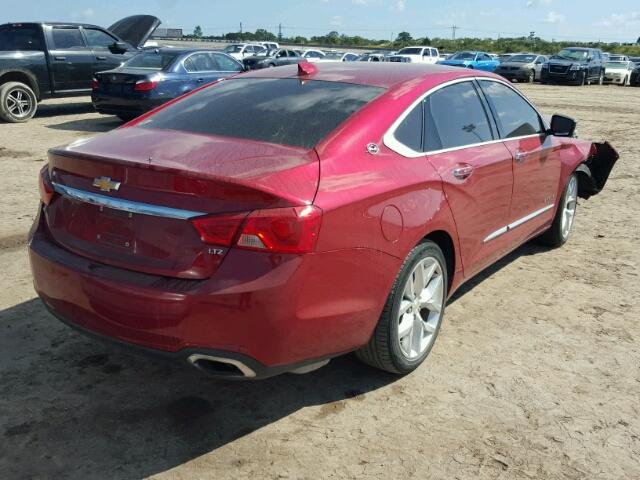 2G1165S31F9262964 - 2015 CHEVROLET IMPALA LTZ RED photo 4