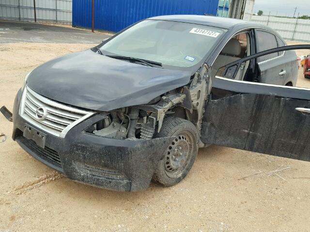 3N1AB7AP9DL706978 - 2013 NISSAN SENTRA S BLACK photo 2