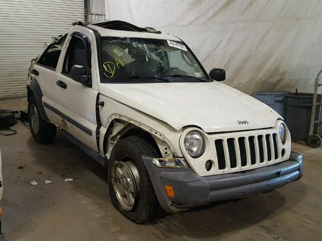 1J4GL48K35W583908 - 2005 JEEP LIBERTY WHITE photo 1