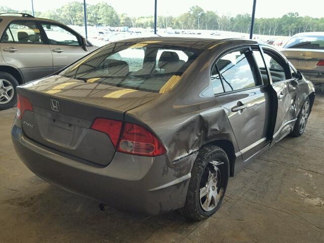 2HGFA16598H320085 - 2008 HONDA CIVIC GRAY photo 4