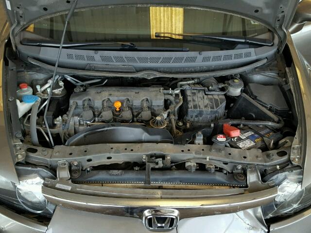 2HGFA16598H320085 - 2008 HONDA CIVIC GRAY photo 7