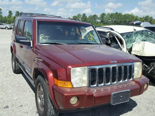 1J8HG48P67C653490 - 2007 JEEP COMMANDER MAROON photo 1