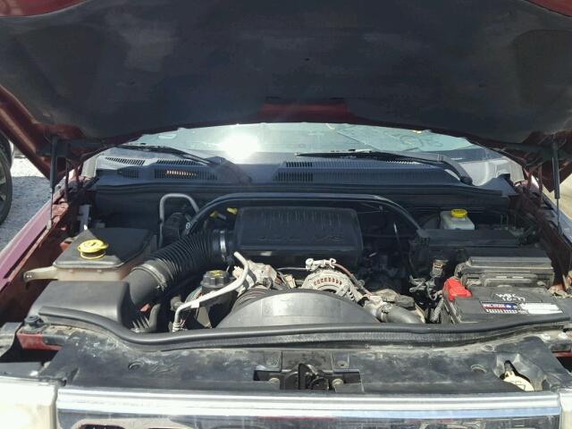 1J8HG48P67C653490 - 2007 JEEP COMMANDER MAROON photo 7