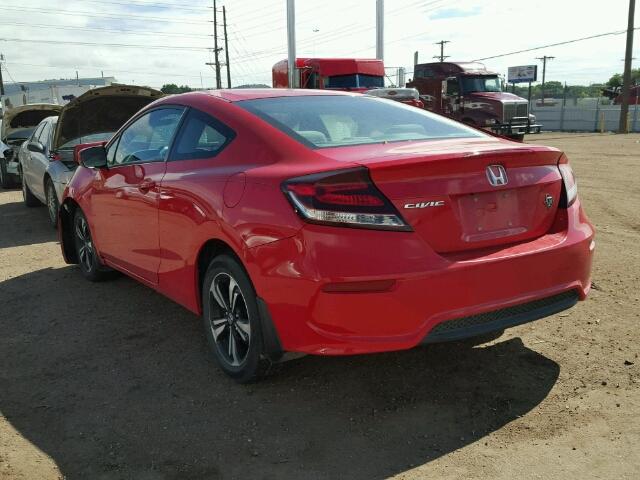 2HGFG3B87EH518816 - 2014 HONDA CIVIC EX 红色 照片 3