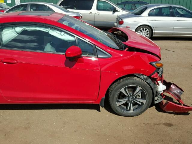 2HGFG3B87EH518816 - 2014 HONDA CIVIC EX 红色 照片 9