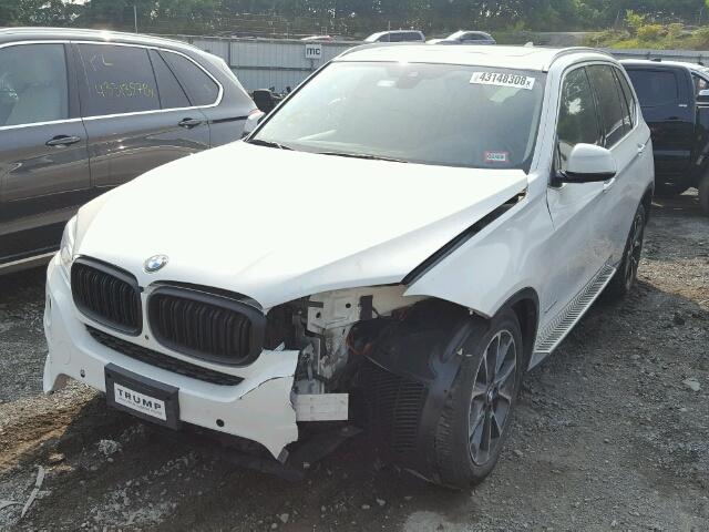 5UXKR6C5XF0J79549 - 2015 BMW X5 XDRIVE5 WHITE photo 2