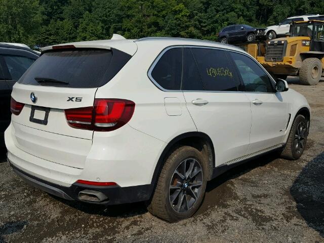 5UXKR6C5XF0J79549 - 2015 BMW X5 XDRIVE5 WHITE photo 4